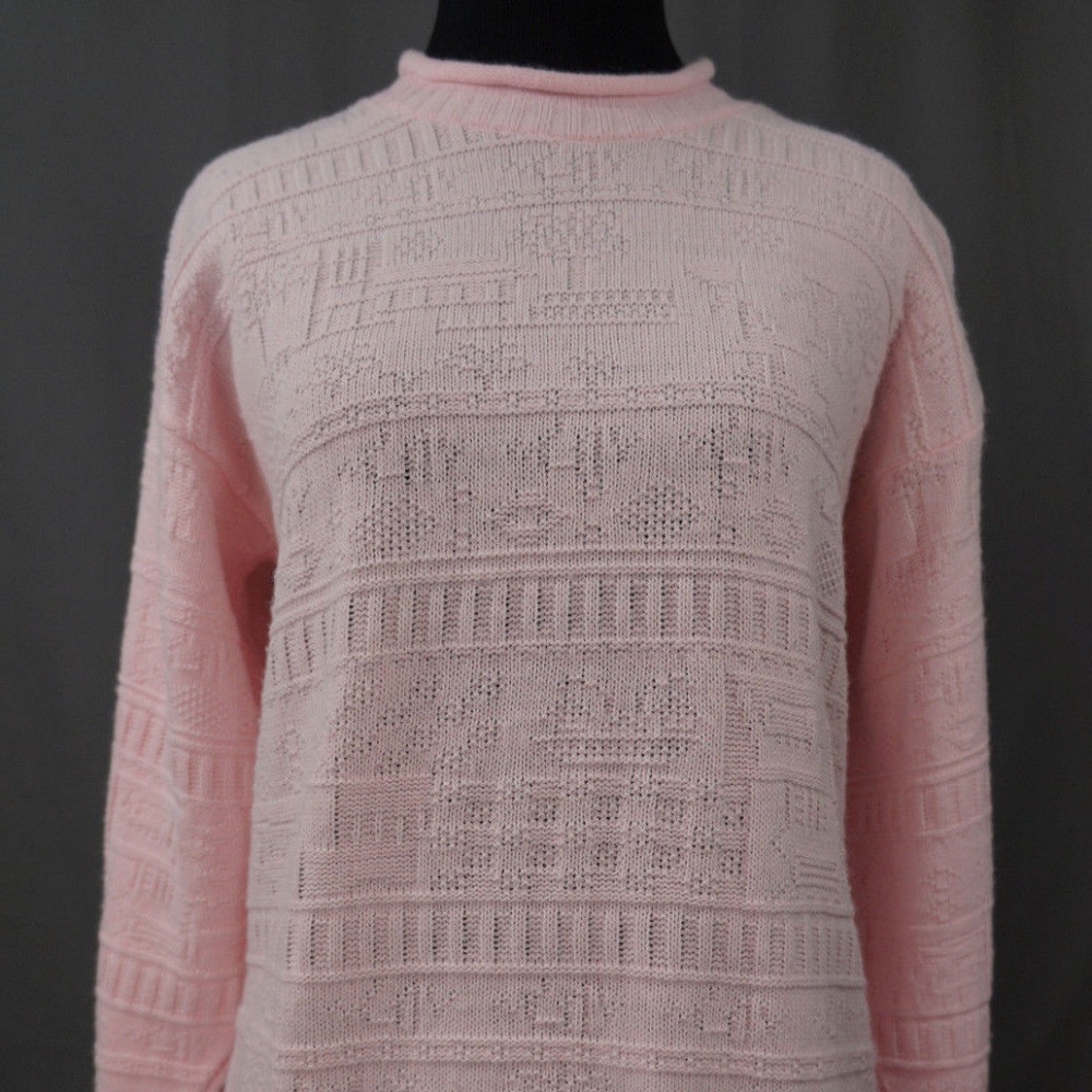 VTG Jane Adams Sweater Pink, Valley Girl, 80's